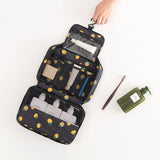 Travel Waterproof Portable Women Cosmetic Organizer Pouch Hanging Wash Bag.Cute Toiletry Makeup Bag.