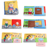 Animal Style Monkey/Owl/Dog Educational Kids Cloth Books. Cute Infant Baby Fabric Educational Book Toy.