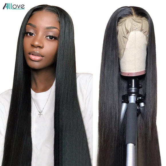 Allove Straight Lace Front Human Hair Wig, Remy 360 Lace Frontal Wig,13X4 13X6 Brazilian Straight Lace Front Wig.