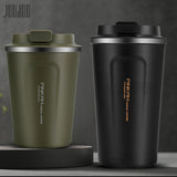 Stainless Steel Thermo Cup Travel Coffee Mug with Lid. Car  Vacuum Flasks Thermocup