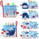 Animal Style Monkey/Owl/Dog Educational Kids Cloth Books. Cute Infant Baby Fabric Educational Book Toy.