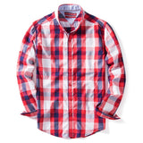 100% Cotton Plaid Shirt  for Men.Casual, Social, Business Male Shirt. Mens Shirts,Long Sleeve.