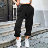 Women Sweatpants. Oversized Joggers and Casual Sweatsuits Pants Set.