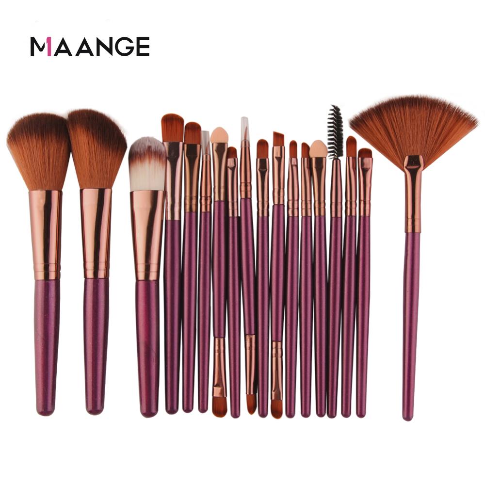 6/15/18Pcs Makeup Brushes Tool Set. Cosmetic Powder Eye Shadow Foundation Blush Blending Beauty Make Up Set.