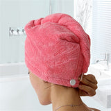 Women Hair Microfiber Rapid drying Bathroom Bath Towels.