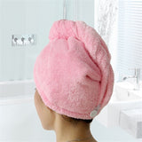 Women Hair Microfiber Rapid drying Bathroom Bath Towels.