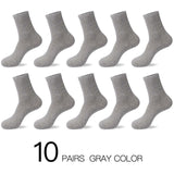 HSS 2020 Men's Cotton Socks. New styles 10 Pairs / Lot, Black Business Men Socks. Breathable Spring Summer socks for Men,US size(6.5-12).