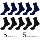 HSS 2020 Men's Cotton Socks. New styles 10 Pairs / Lot, Black Business Men Socks. Breathable Spring Summer socks for Men,US size(6.5-12).