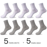 HSS 2020 Men's Cotton Socks. New styles 10 Pairs / Lot, Black Business Men Socks. Breathable Spring Summer socks for Men,US size(6.5-12).