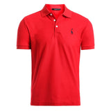 New Man Polo Shirt. Mens Casual Deer Embroidery Cotton Polo shirt .