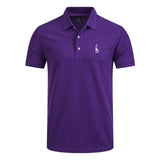 New Man Polo Shirt. Mens Casual Deer Embroidery Cotton Polo shirt .