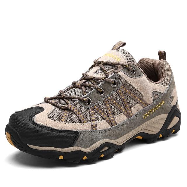 Non-Slip Hiking Shoes For Men. Breathable Tactical Climbing and Trekking Shoes.