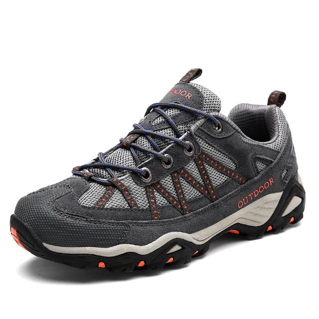 Non-Slip Hiking Shoes For Men. Breathable Tactical Climbing and Trekking Shoes.