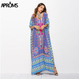 Aproms African Kaftan Dresses .Summer Ethnic Dashiki Dress Robe. Traditional Clothing Long Maxi Tunic.