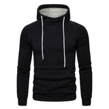 New Autumn Winter Cotton Hoodie Mens Sweatshirts. Solid Hoody Fleece Thick Hoodies. Men Sportswear Zipper Sweatshirts.