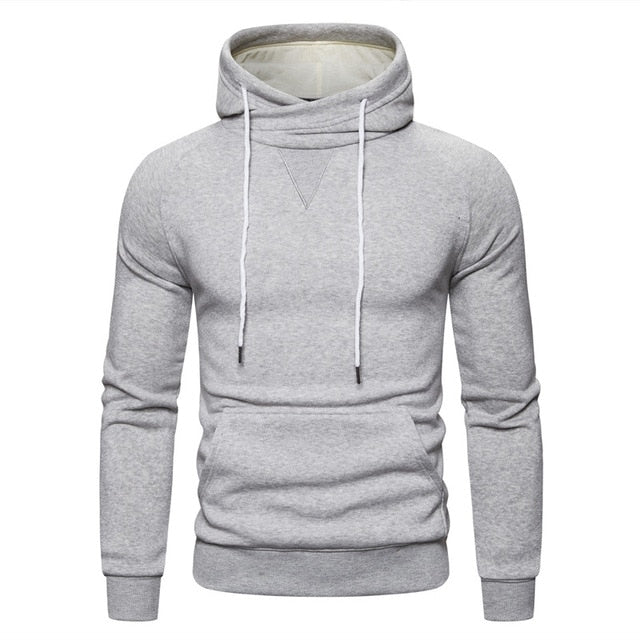 New Autumn Winter Cotton Hoodie Mens Sweatshirts. Solid Hoody Fleece Thick Hoodies. Men Sportswear Zipper Sweatshirts.