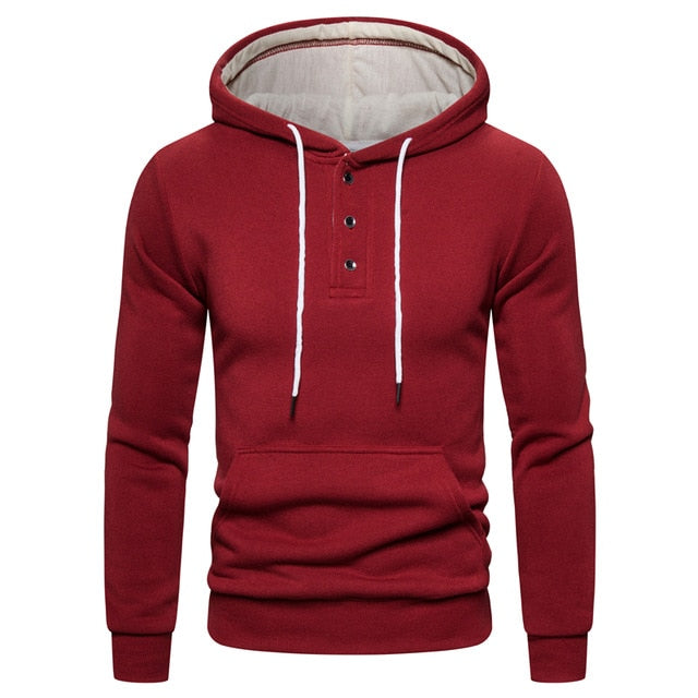 New Autumn Winter Cotton Hoodie Mens Sweatshirts. Solid Hoody Fleece Thick Hoodies. Men Sportswear Zipper Sweatshirts.