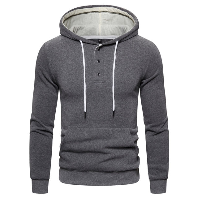 New Autumn Winter Cotton Hoodie Mens Sweatshirts. Solid Hoody Fleece Thick Hoodies. Men Sportswear Zipper Sweatshirts.