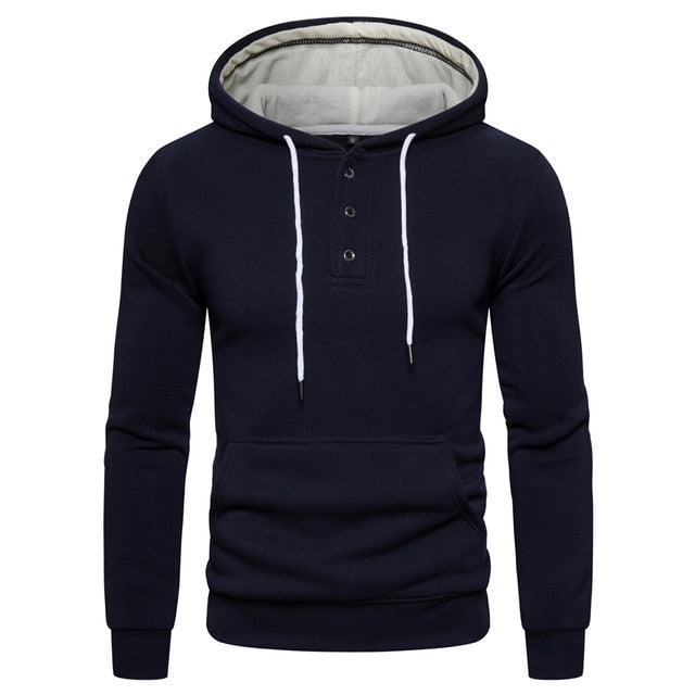 New Autumn Winter Cotton Hoodie Mens Sweatshirts. Solid Hoody Fleece Thick Hoodies. Men Sportswear Zipper Sweatshirts.