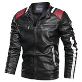 2020 Autumn Winter Men's Leather Jacket. Casual Stand Collar Slim Style Jacket.