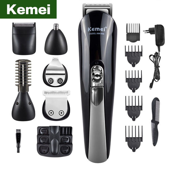 Kemei hair clipper, hair trimmer, men's beard shaving machine, multi-function 6 in 1 Electric Shaver.