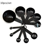 10pcs of Measuring Cups and Measuring Spoon Scoops.