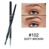 5 Color Double Ended Eyebrow Pencil. Waterproof Long Lasting No Blooming Rotatable Eyebrow Pen.