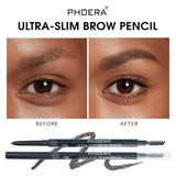 5 Color Double Ended Eyebrow Pencil. Waterproof Long Lasting No Blooming Rotatable Eyebrow Pen.