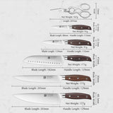 7PCs Kitchen Knife Set. Stainless Steel Kitchen knife Chef Set .