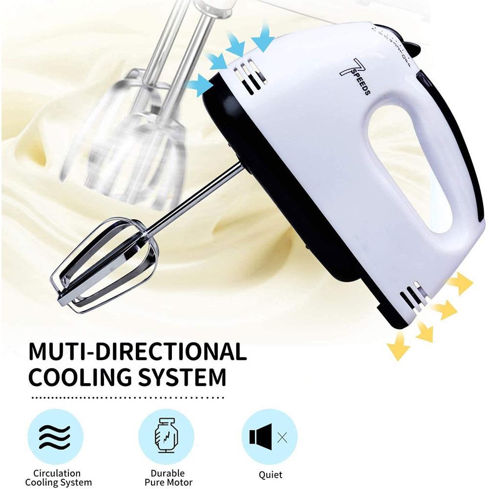 7 Speeds Electric Food Mixer .Handheld Cake Dough Blender Mixer. Egg Beater ,and Mixing Tool.