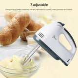 7 Speeds Electric Food Mixer .Handheld Cake Dough Blender Mixer. Egg Beater ,and Mixing Tool.