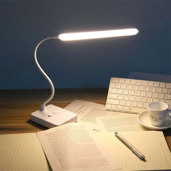 Rechargeable Reading Desk Lamp. Led Eye Protection. Dimmable Reading Study Table Lamp