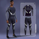 Men Compression Sportswear Suits. Gym Tights Training Clothing. Training Sports Set. Dry Fit Running Tracksuit .