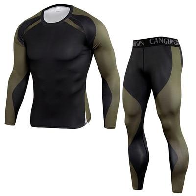 Men Compression Sportswear Suits. Gym Tights Training Clothing. Training Sports Set. Dry Fit Running Tracksuit .