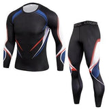 Men Compression Sportswear Suits. Gym Tights Training Clothing. Training Sports Set. Dry Fit Running Tracksuit .