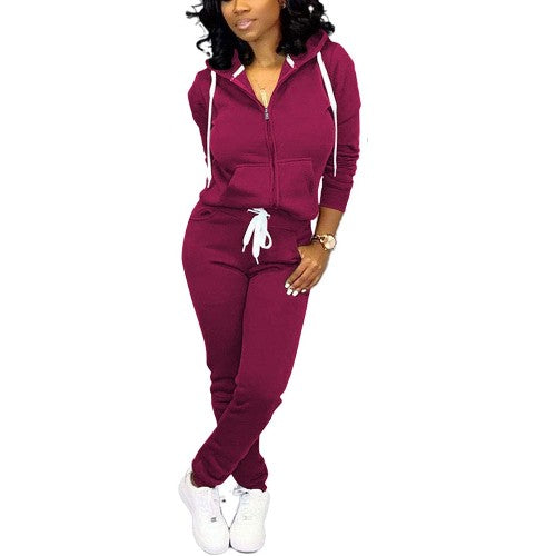 Women Sweatpants. Oversized Joggers and Casual Sweatsuits Pants Set.