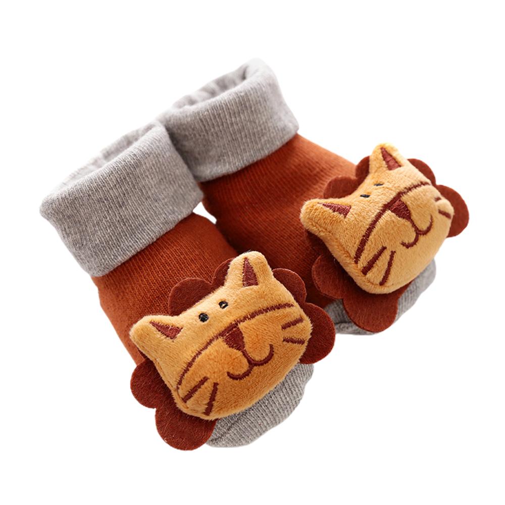 Infant baby toys bebe rattles/socks 2 pcs/set,can make sound,a cute toy for baby.