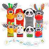 Infant baby toys bebe rattles/socks 2 pcs/set,can make sound,a cute toy for baby.