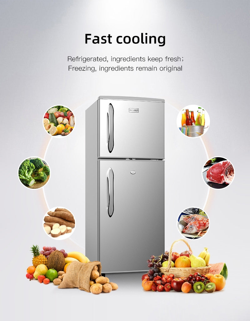 SkyRun Double Door Refrigerator. Energy-saving Refrigerator.