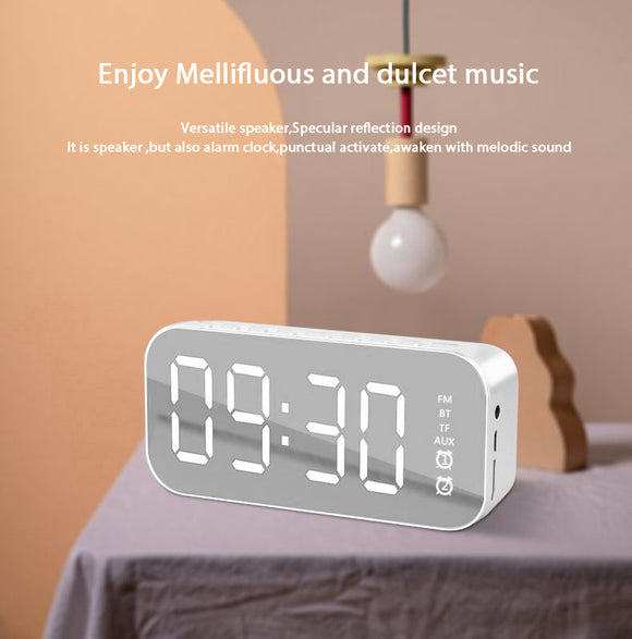 Portable Wireless  Alarm Clock speaker